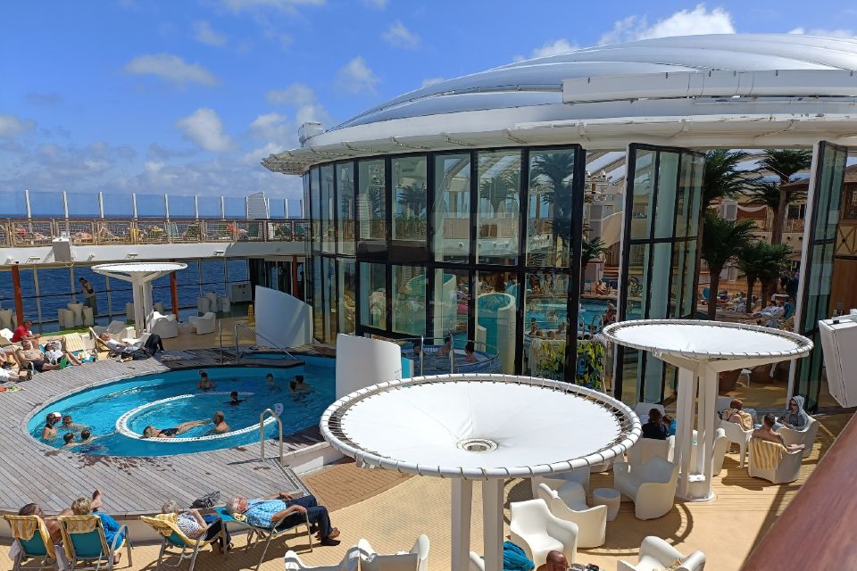 Beach club på AIDA krydstogter